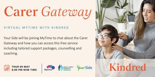Carer Gateway: Virtual MyTime with Kindred