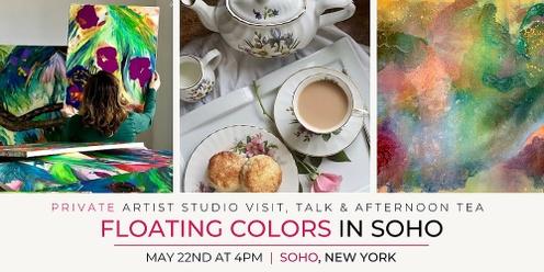 Floating Colors: Private Artist Studio Visit, Talk & Afternoon Tea in SOHO