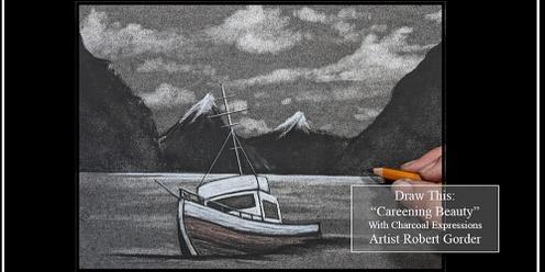 Charcoal Drawing Event "Careening Beauty" in Stevens Point