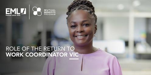 F2F Event: Role of the Return to Work Coordinator - VIC