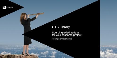 Sourcing existing data for your research project 