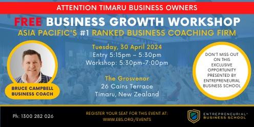 Free Business Growth Workshop - Timaru (local time)