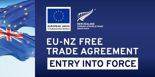 Celebrate the EU-NZ Free Trade Agreement Entry into Force