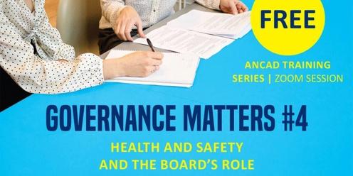 Health and Safety and the Board's Role (part 4 of the 2024 Governance Matters series)