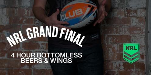 NRL Grand Final - Bottomless Beers & Wings
