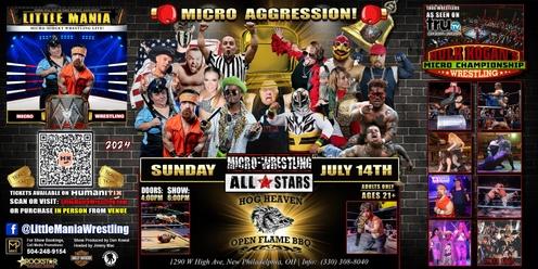 New Philadelphia, OH - Micro-Wrestling All * Stars: Little Mania Rips Through the Ring!