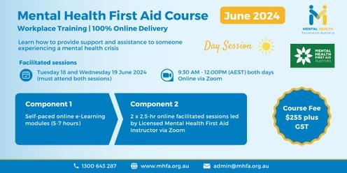 (SOLD OUT) Online Mental Health First Aid Course - June 2024