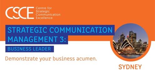 Strategic Communication Management 3: Business Leader