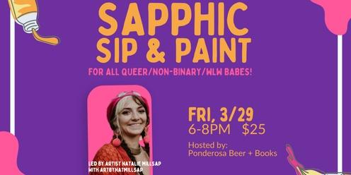 Sapphic Sip and Paint