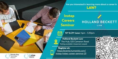 Instep Careers Seminar | Holland Beckett Law