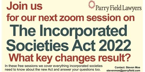 The New Incorporated Societies Act 2022: What changes result?