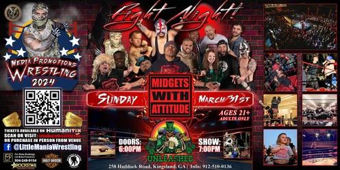 Kingsland, GA - Round #3! Midgets With Attitude: Little Mania Rips Through the Ring!