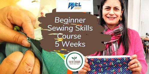 Beginner Sewing Course - 5 Weeks, Go Eco, Mondays 9 October - 13 November 6.00 pm- 8.00 pm